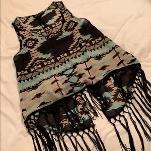 Fringe tank top